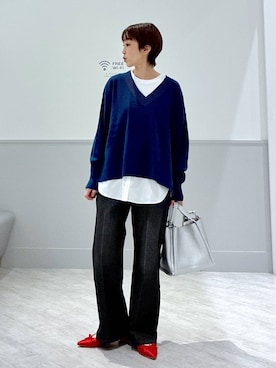 「GLOBAL WORK（グローバルワーク）のアイテム」を使った、nakamu29さん（レディース・156cm・40代）の秋コーディネート