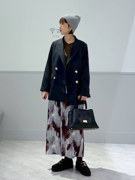 「GLOBAL WORK（グローバルワーク）のアイテム（帽子）」を使った、nakamu29さん（レディース・156cm）の冬コーディネート