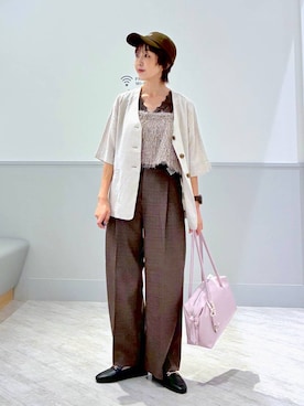 「GLOBAL WORK（グローバルワーク）のアイテム（帽子）」を使った、nakamu29さん（レディース・156cm）の夏コーディネート