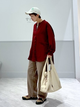 「GLOBAL WORK（グローバルワーク）のアイテム（帽子）」を使った、nakamu29さん（レディース・156cm）の夏コーディネート
