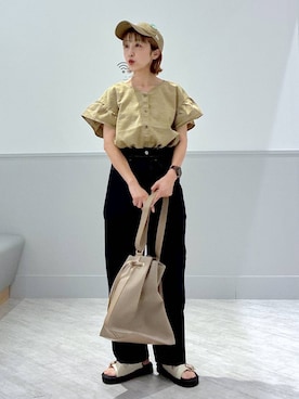 「アイテム（シャツ/ブラウス）」を使った、nakamu29さん（レディース・156cm・40代）の夏コーディネート