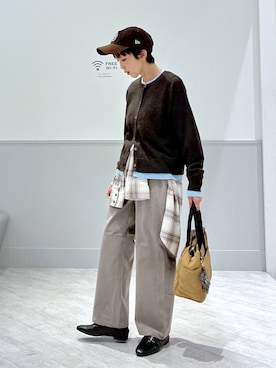 「アイテム（ローファー）」を使った、nakamu29さん（レディース・156cm・40代）の秋コーディネート