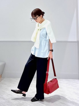 「GLOBAL WORK（グローバルワーク）の調光アソートサングラス/283839（サングラス、ブラック系）」を使った、nakamu29さん（レディース）の夏コーディネート