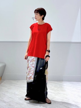 「GLOBAL WORK（グローバルワーク）のアイテム（トップス）」を使った、nakamu29さん（レディース・156cm）の夏コーディネート