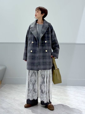 「アイテム（バッグ、グリーン系）」を使った、nakamu29さん（レディース・156cm）の秋コーディネート