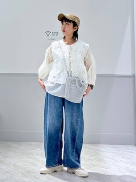 「GLOBAL WORK（グローバルワーク）のアイテム（帽子）」を使った、nakamu29さん（レディース・156cm）の春コーディネート