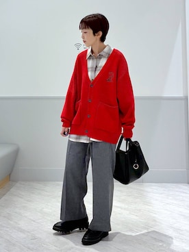 「アイテム（ローファー）」を使った、nakamu29さん（レディース・156cm・40代）の秋コーディネート