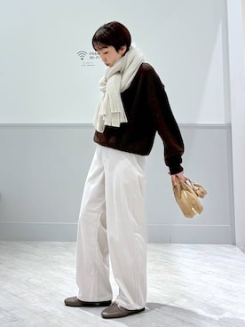 「アイテム（ニット/セーター）」を使った、nakamu29さん（レディース・156cm・40代）の秋コーディネート