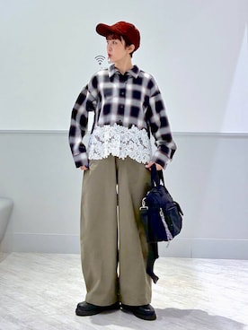 「GLOBAL WORK（グローバルワーク）のアイテム（トップス）」を使った、nakamu29さん（レディース・156cm）の秋コーディネート