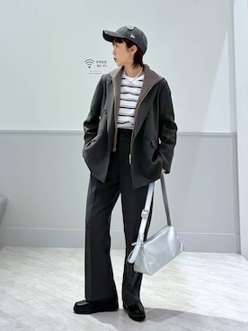 「GLOBAL WORK（グローバルワーク）のアイテム（キャップ）」を使った、nakamu29さん（レディース・156cm）の春コーディネート