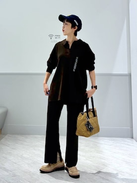 「アイテム（カーディガン/ボレロ）」を使った、nakamu29さん（レディース・156cm・40代）の秋コーディネート