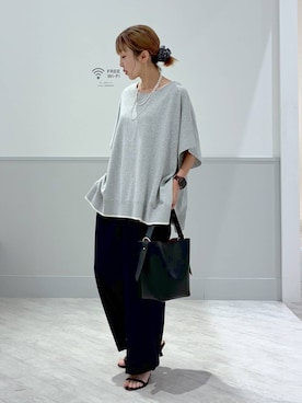 「ウツクシルエット_GLOBAL WORK」｜nakamu29さん（レディース・156cm）の夏コーディネート