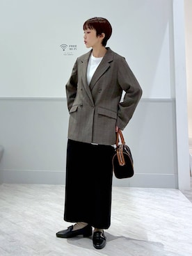 「アイテム（スカート）」を使った、nakamu29さん（レディース・156cm・40代）の秋コーディネート