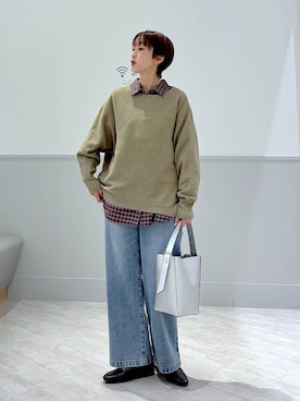 「GLOBAL WORK（グローバルワーク）のアイテム」を使った、nakamu29さん（レディース・156cm・40代）の秋コーディネート