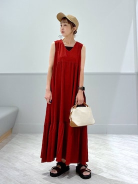 「アイテム（ワンピース/ドレス）」を使った、nakamu29さん（レディース・156cm・40代）の夏コーディネート