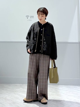 「アイテム（ブルゾン）」を使った、nakamu29さん（レディース・156cm・40代）の秋コーディネート