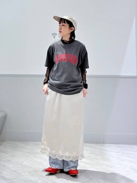 「GLOBAL WORK（グローバルワーク）のアイテム（帽子）」を使った、nakamu29さん（レディース・156cm）の春コーディネート