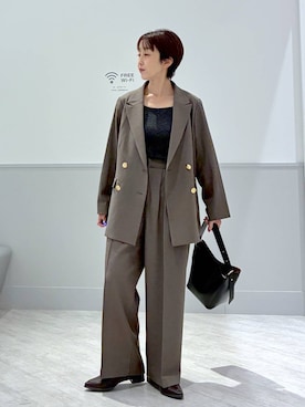 「アイテム（テーラードジャケット）」を使った、nakamu29さん（レディース・156cm・40代）の秋コーディネート