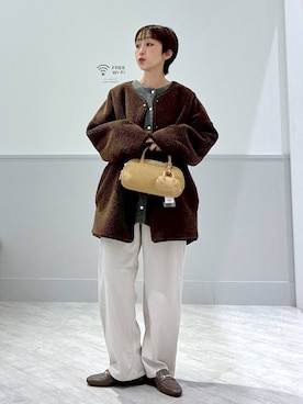 「アイテム（ハンドバッグ）」を使った、nakamu29さん（レディース・156cm・40代）の秋コーディネート