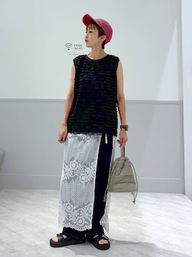 「アイテム（ハンドバッグ）」を使った、nakamu29さん（レディース・156cm・40代）の夏コーディネート