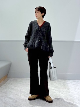 「アイテム（ローファー）」を使った、nakamu29さん（レディース・156cm・40代）の秋コーディネート