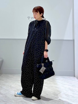 「アイテム（サロペット/オーバーオール）」を使った、nakamu29さん（レディース・156cm・40代）の春コーディネート