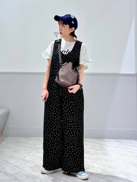 「アイテム（サロペット/オーバーオール）」を使った、nakamu29さん（レディース・156cm・40代）の春コーディネート