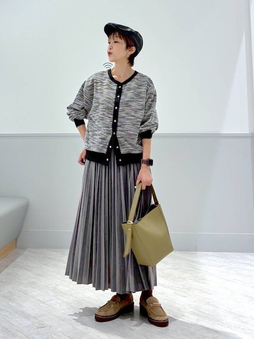 MATINEE LINE/レザーライクプリーツスカート/583858（スカート