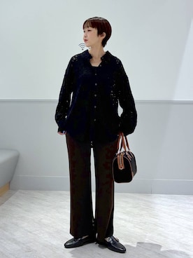 「アイテム（ボストンバッグ）」を使った、nakamu29さん（レディース・156cm・40代）の秋コーディネート