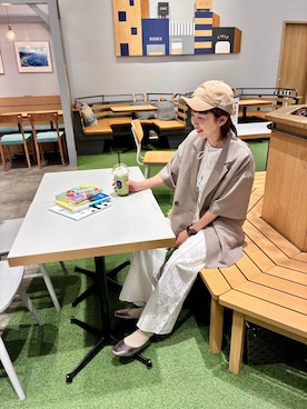 「GLOBAL WORK（グローバルワーク）のアイテム（帽子）」を使った、nakamu29さん（レディース・156cm）の春コーディネート