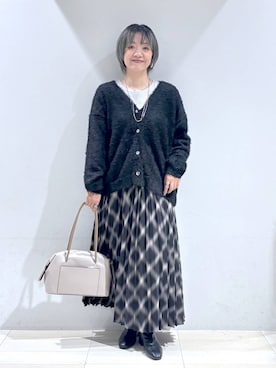 「GLOBAL WORK（グローバルワーク）のアイテム（スカート）」を使った、たかなさん（レディース・162cm）の秋コーディネート