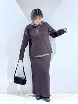 「GLOBAL WORK（グローバルワーク）のアイテム（ワンピース）」を使った、たかなさん（レディース・162cm）の秋コーディネート