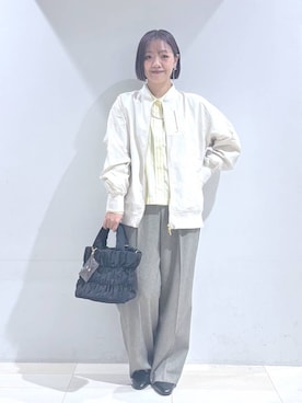 「GLOBAL WORK（グローバルワーク）のアイテム（ブルゾン）」を使った、たかなさん（レディース・162cm）の春コーディネート