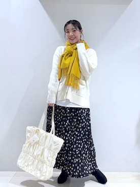 「アイテム（その他ヘアアクセサリー）」を使った、たかなさん（レディース・162cm）の冬コーディネート