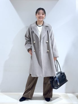 「アイテム（その他ヘアアクセサリー）」を使った、たかなさん（レディース・162cm）の冬コーディネート