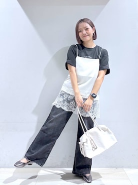 「GLOBAL WORK（グローバルワーク）のアイテム（シューズ）」を使った、たかなさん（レディース・162cm）の春コーディネート