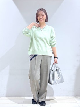 「GLOBAL WORK（グローバルワーク）のアイテム（財布/小物）」を使った、たかなさん（レディース・162cm）の春コーディネート