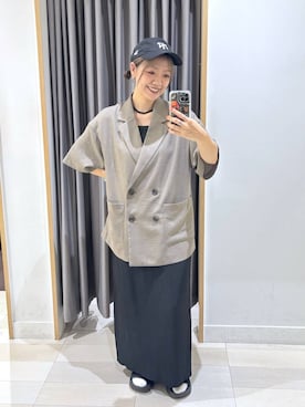 「GLOBAL WORK（グローバルワーク）のアイテム（帽子）」を使った、たかなさん（レディース・162cm）の夏コーディネート