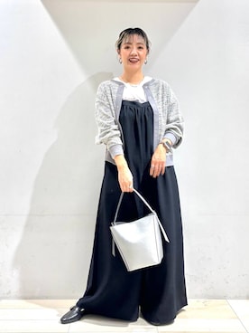 「GLOBAL WORK（グローバルワーク）のアイテム（オールインワン・サロペット）」を使った、たかなさん（レディース・162cm）の秋コーディネート