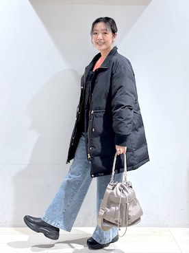 「アイテム（その他ヘアアクセサリー）」を使った、たかなさん（レディース・162cm）の秋コーディネート