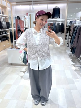 「GLOBAL WORK（グローバルワーク）のアイテム（キャップ）」を使った、たかなさん（レディース・162cm）の秋コーディネート