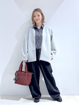 「GLOBAL WORK（グローバルワーク）のアイテム（ブルゾン）」を使った、たかなさん（レディース・162cm）の秋コーディネート