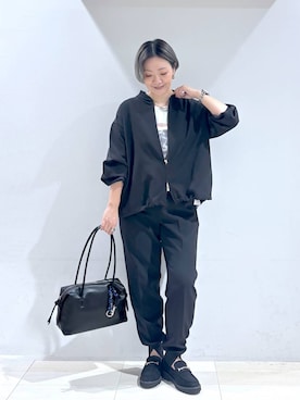 「アイテム（ブルゾン）」を使った、たかなさん（レディース・162cm）の秋コーディネート