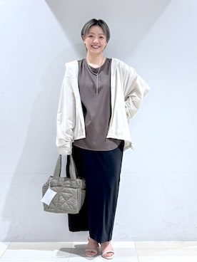 「GLOBAL WORK（グローバルワーク）のアイテム（ジャケット/アウター）」を使った、たかなさん（レディース・162cm）の夏コーディネート