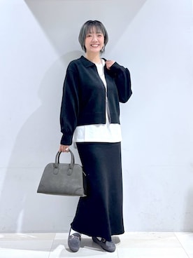 「GLOBAL WORK（グローバルワーク）のアイテム（ワンピース）」を使った、たかなさん（レディース・162cm）の秋コーディネート