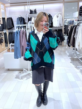 「LOWRYS FARM（ローリーズファーム）のアイテム（ブーツ）」を使った、たかなさん（レディース・162cm）の秋コーディネート