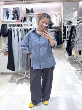 「GLOBAL WORK（グローバルワーク）のアイテム（その他パンツ）」を使った、たかなさん（レディース・162cm）の秋コーディネート