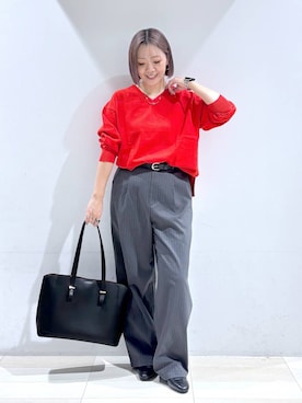 「GLOBAL WORK（グローバルワーク）のアイテム（シューズ）」を使った、たかなさん（レディース・162cm）の春コーディネート