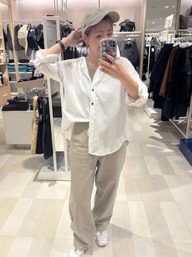 「GLOBAL WORK（グローバルワーク）のアイテム（キャップ）」を使った、たかなさん（レディース・162cm）の春コーディネート