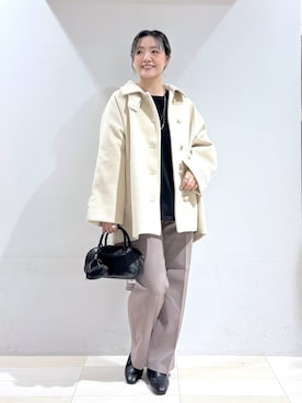 「アイテム（その他ヘアアクセサリー）」を使った、たかなさん（レディース・162cm）の秋コーディネート